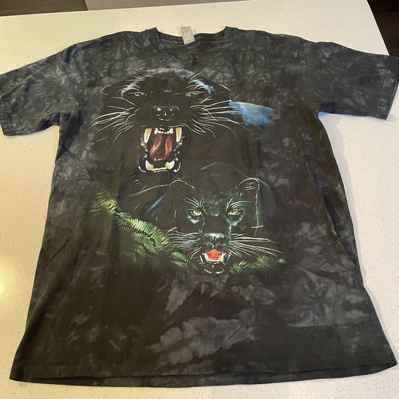 Black Panther T Shirt 1990's Tie dye Size Medium - Picture 2 of 6